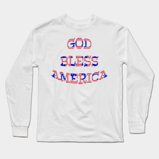 Patriotic God Bless America Long Sleeve T-Shirt